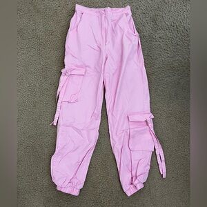 Women's Pink Cargo Pants